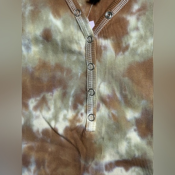 Wild Fable Brown and Cream Fitted Tank Bodysuit - Picture 7 of 11